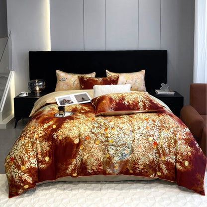 Lúa - Juego de Ropa de Cama Floral de Algodón