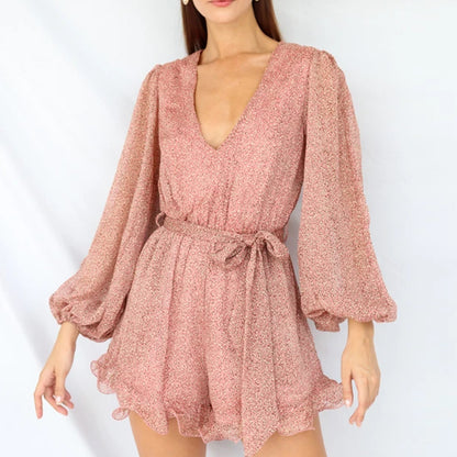 Marina - Mono Corto Romántico de Manga Larga