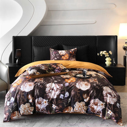 Lúa - Juego de Ropa de Cama Floral de Algodón