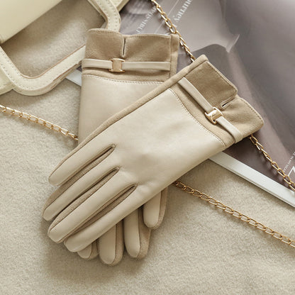 Albor - Guantes Elegantes de Invierno con Detalle de Hebilla