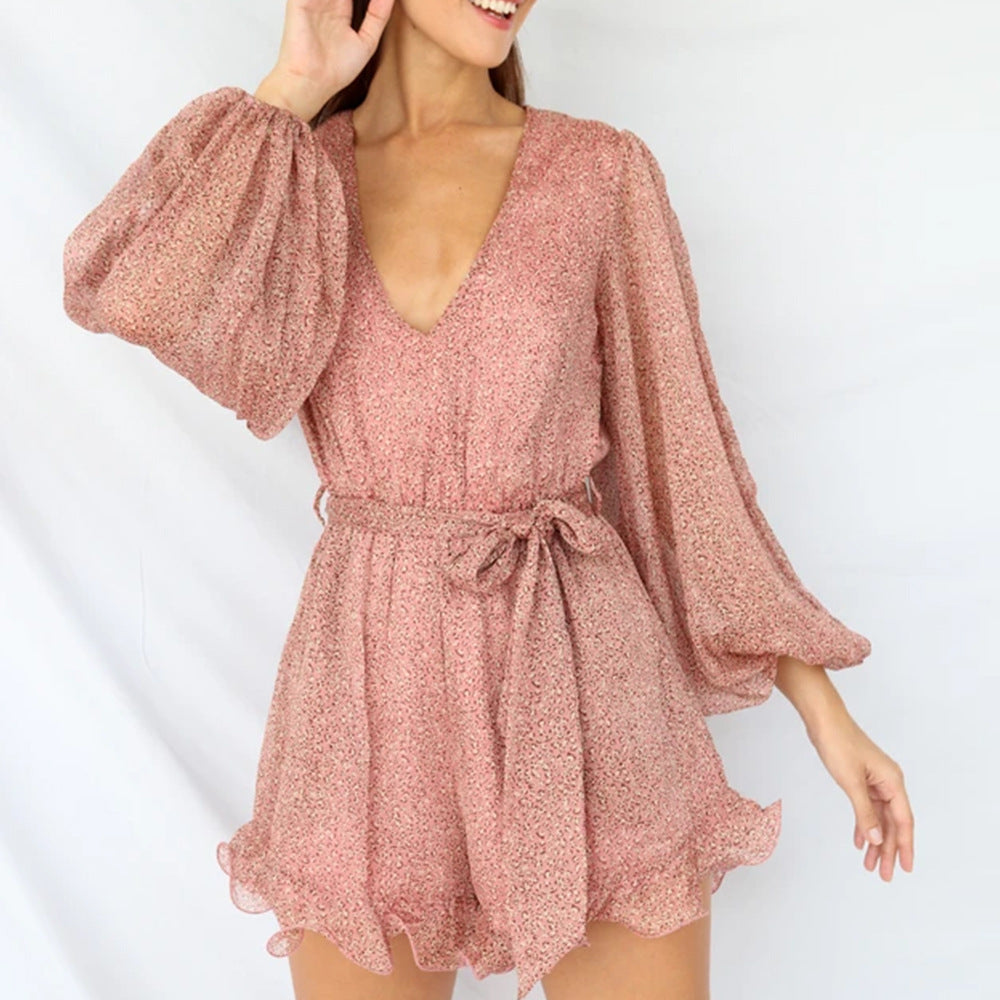 Marina - Mono Corto Romántico de Manga Larga