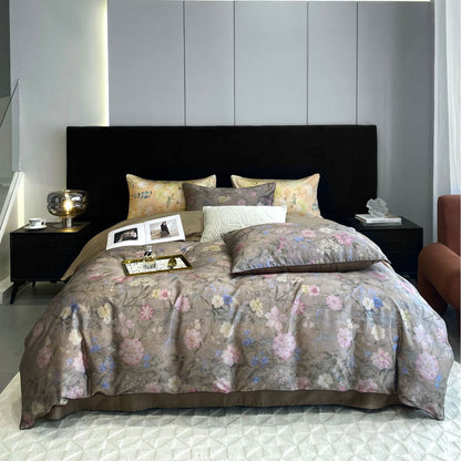 Lúa - Juego de Ropa de Cama Floral de Algodón