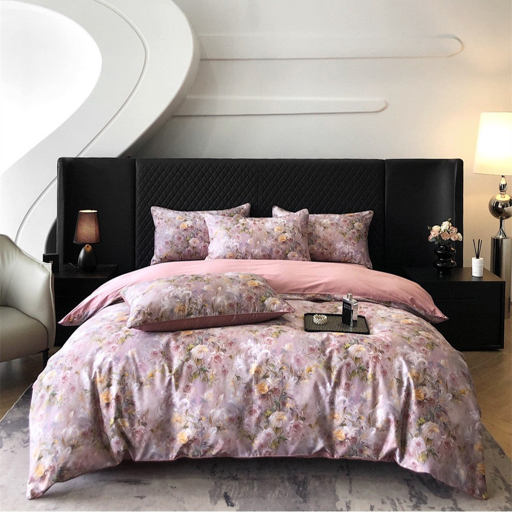 Lúa - Juego de Ropa de Cama Floral de Algodón