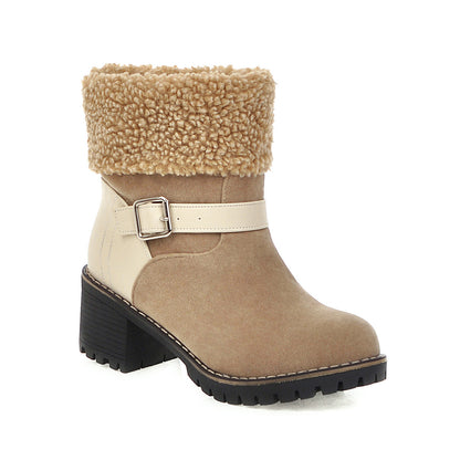 Botín Aurora Cozy con Forro de Borrego