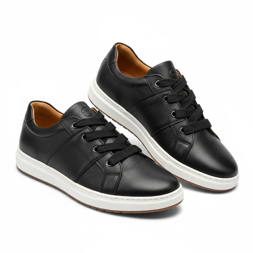 Nicolás - Zapatilla Urbana de Gamuza con Detalle en Cuero