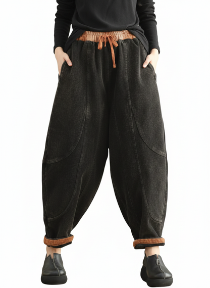 Valeria - Pantalón de Pana con Cintura Elástica