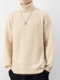 Aren - Jersey de Punto Grueso con Cuello Alto