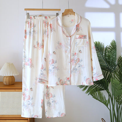 Vega - Pijama Floral de Camisa y Pantalón