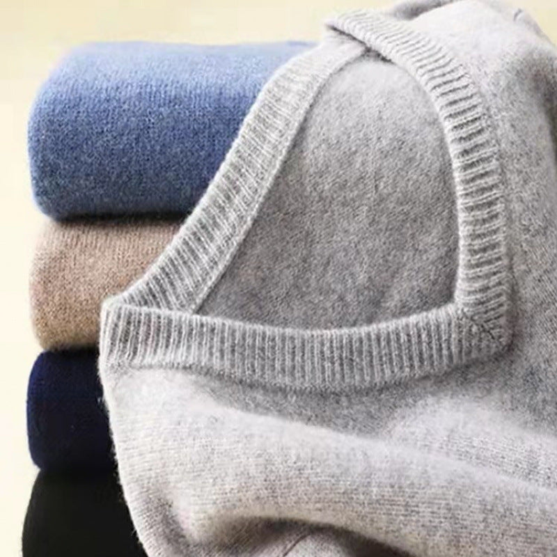 Gael - Jersey de Punto con Cuello en V Clásico