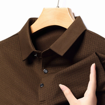 Sebastián - Polo de Manga Larga con Textura Premium