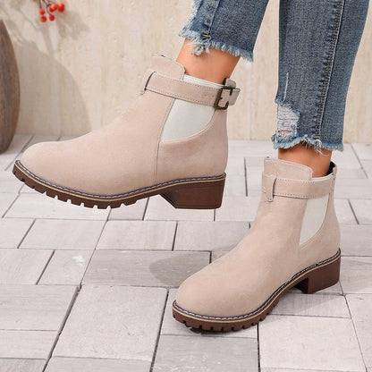 Thalassa - Botín Minimalista de Gamuza