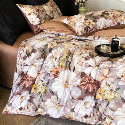 Lúa - Juego de Ropa de Cama Floral de Algodón