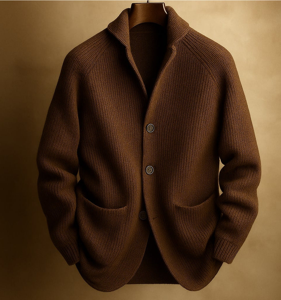 Javier - Cárdigan de Punto Grueso con Botones
